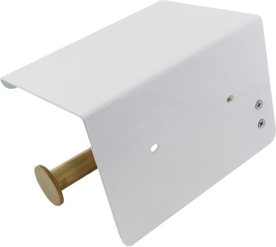 Metallic Paper Holder Wall Mounted Gold