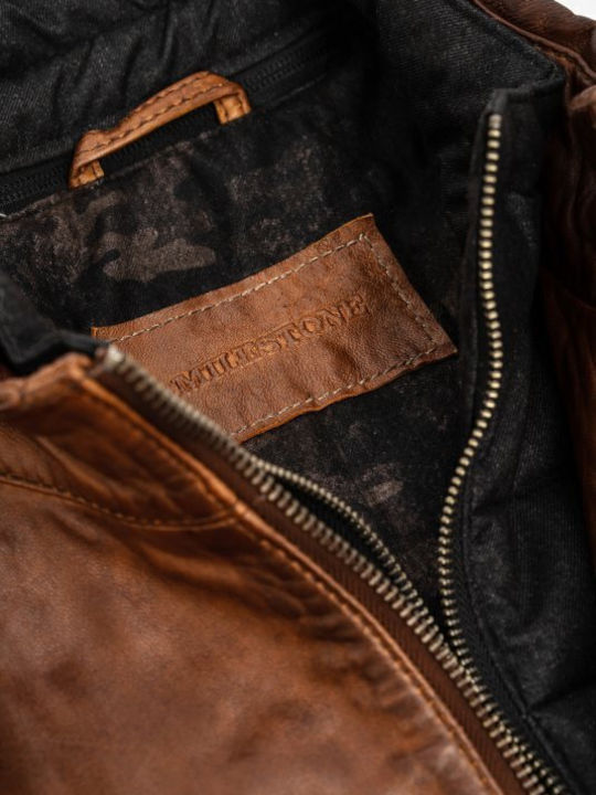 Lederjacke Jacke Braun