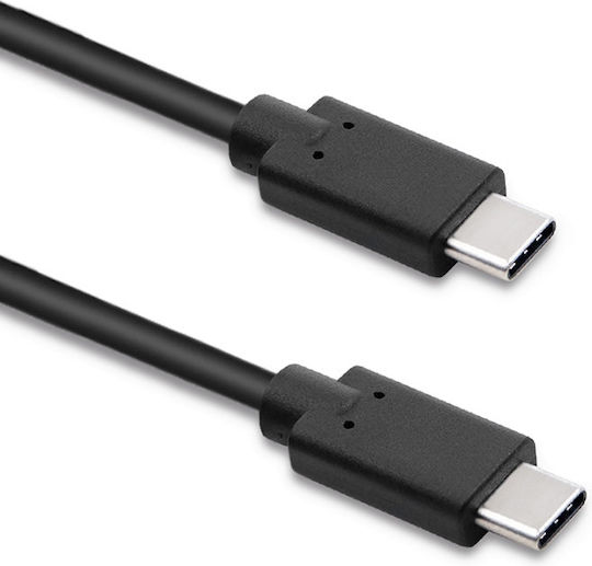Qoltec USB 3.1 Cable USB-C male - USB-C Μαύρο 2m 52351