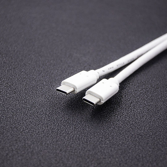 Qoltec USB 3.1 Kabel USB-C männlich - USB-C Weiß 1m (50508)