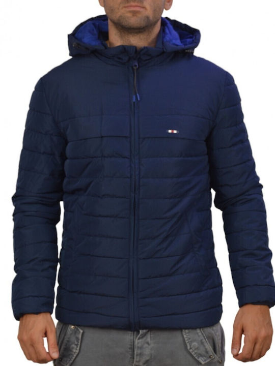 Fq1924 Men's Winter Puffer Jacket Blue