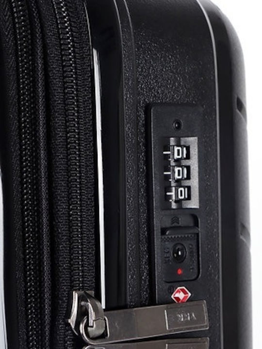 Lavor Medium Hard Black Suitcase With 4 Wheels Height 66cm