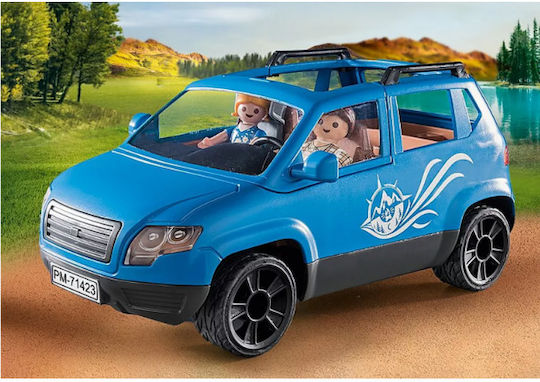 Playmobil Familienspaß Familienurlaub mit Wohnwagen-Anhänger für 4-10 Jahre
