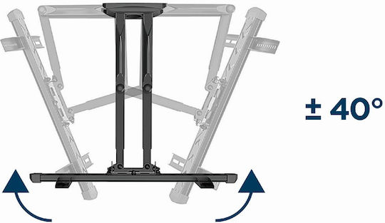 Gembird WM-58ST-01 Βάση Τηλεόρασης Τοίχου με Βραχίονα έως 58" και 36kg Μαύρο