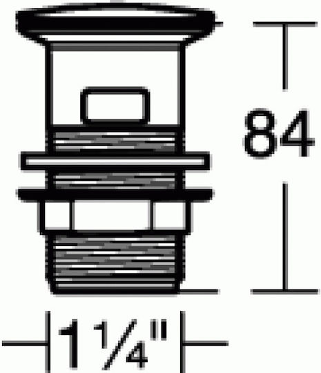 Ideal Standard Ορειχάλκινη Βαλβίδα Νιπτήρα Μπρούτζινη