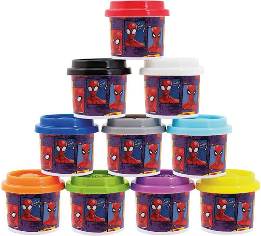AS 10 Πλαστοζυμαράκια Πλαστελίνης Spiderman για 3+ Ετών