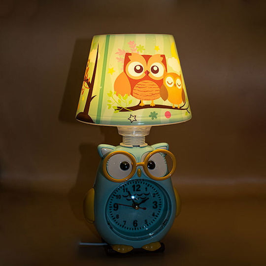 Factory Kids Portable Lamp Owl Light Blue 10εκ.