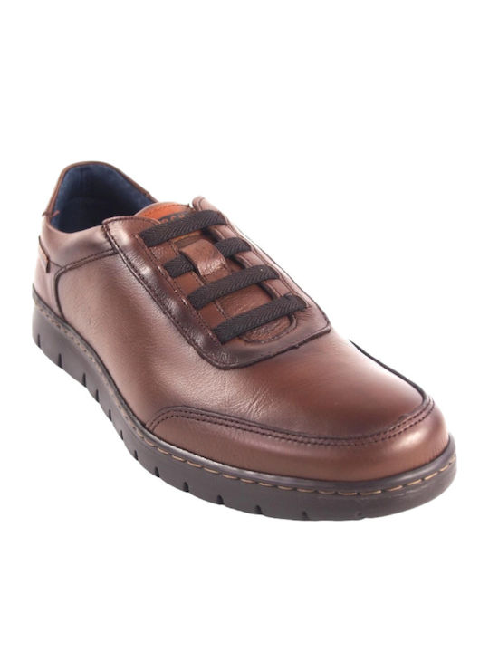 Leder Herren Freizeitschuhe Anatomisch Tabac Braun