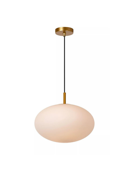 Lucide Lightning Pendant Light Single-Light for Socket E27 Gold