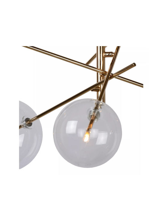 Lucide Lightning Pendant Light LED with Warm White Light Gold