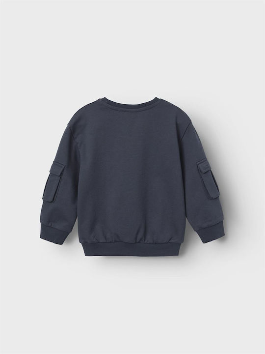 Name It Kinder Sweatshirt mit Taschen Blau