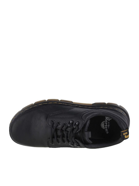 Reeder Utility Leder Herren Freizeitschuhe Schwarz