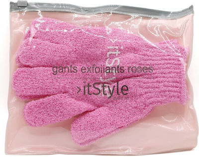 It Style Make Up Exfoliating Bath Glove Gray 2pcs