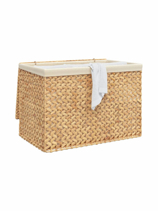 vidaXL Καλάθι Απλύτων Μεταλλικό με Καπάκι 75x42.5x52cm Καφέ