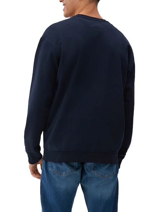 S.Oliver Herren Sweatshirt mit Kapuze Blau