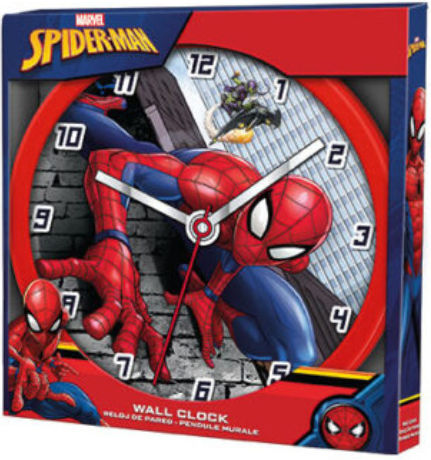 Kids Euroswan Παιδικό Ρολόι Τοίχου Υπερήρωες Ξύλινο 24x24.5cm