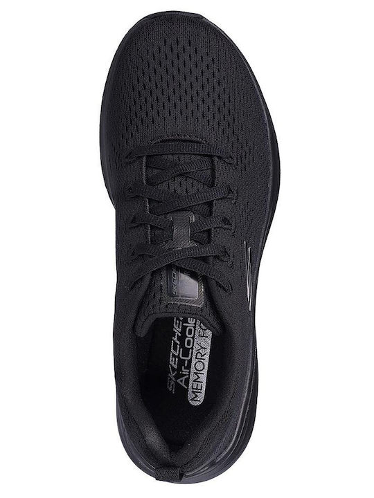 Skechers Engineered Mesh Lace-up Γυναικεία Sneakers Μαύρα