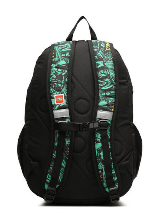 LEGO Urban Extended School Bag Backpack Elementary, Elementary Green 28Liters