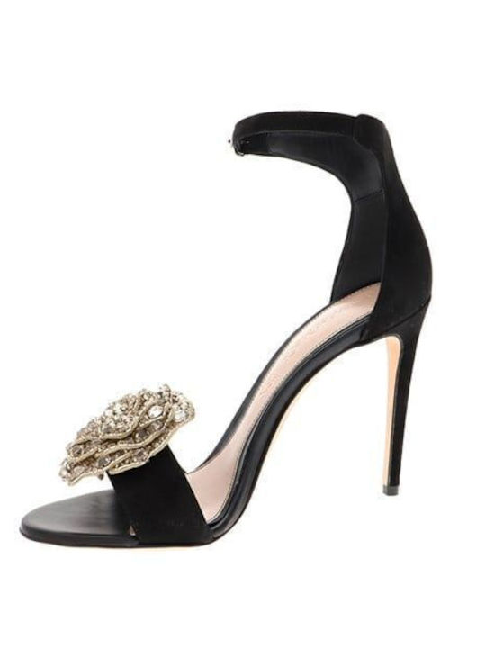 Suede Sandalen Schwarz