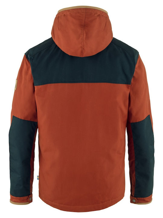 Fjallraven Herren Winter Jacke Lässig Orange