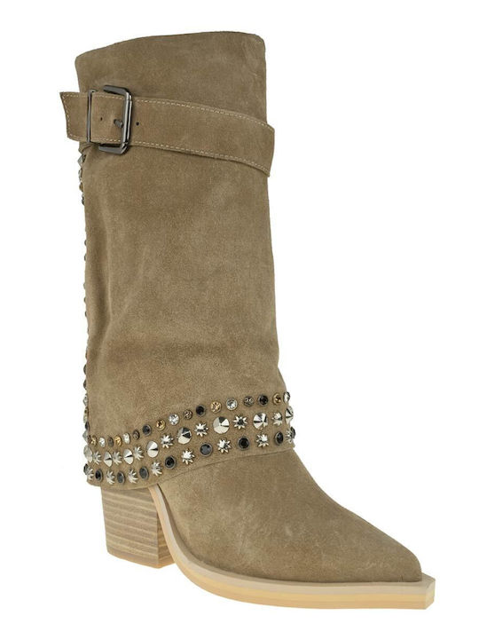 Alma en Pena High Heel Women's Boots Beige