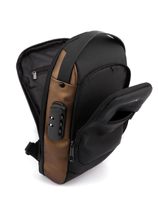 Herrentasche Schulter / Crossbody Schwarz