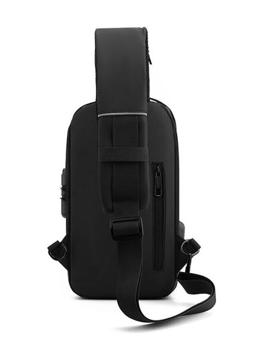 Herrentasche Schulter / Crossbody Schwarz