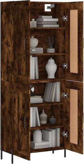 Boden-Kabinett Rauch Eiche 69.5x34x180cm