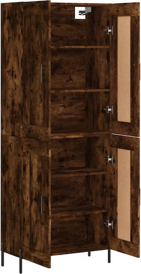 Boden-Kabinett Rauch Eiche 69.5x34x180cm