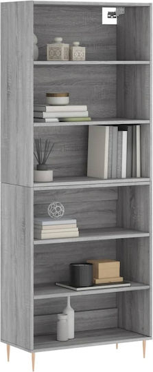 Wohnzimmer Nischenschrank aus Spanplatte Grau 69.5x32.5x180cm