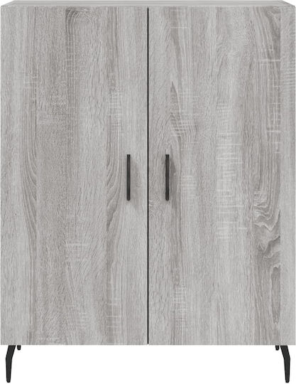 Living Room Display Cabinet from Particle Board Grey 34x34x180cm