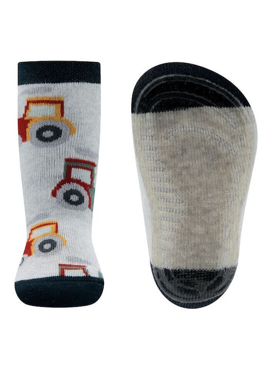 Ewers Kinderstrümpfe Hausschuh-Socken Gray