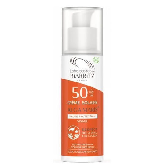 Laboratories de Biarritz Alga Maris Αντηλιακή Κρέμα Προσώπου SPF50 50ml