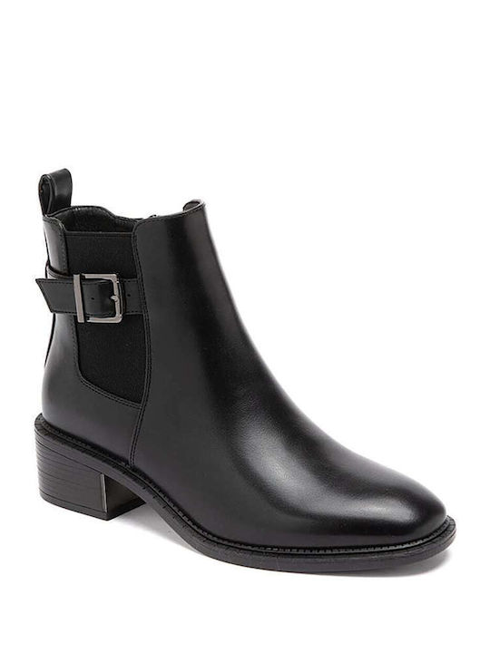 Keep Fred Women's Medium Heel Chelsea Boots Black