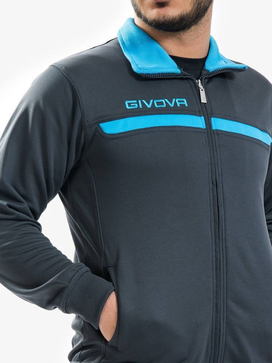 Tuta One Football Tracksuit Glossy with Elastic Gray