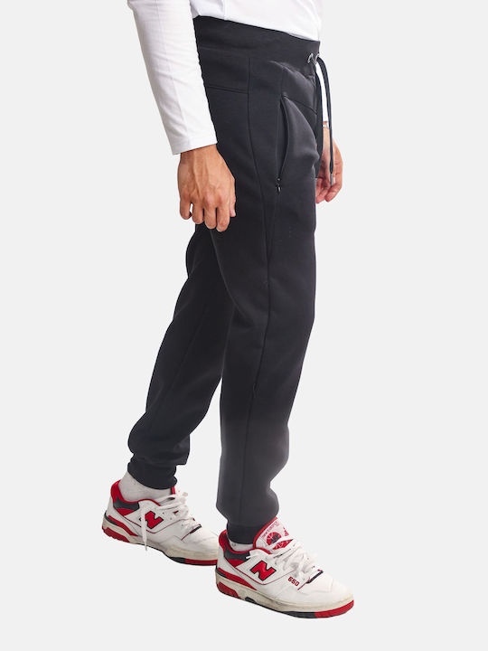 Paco & Co Men's Sweatpants with Rubber Black