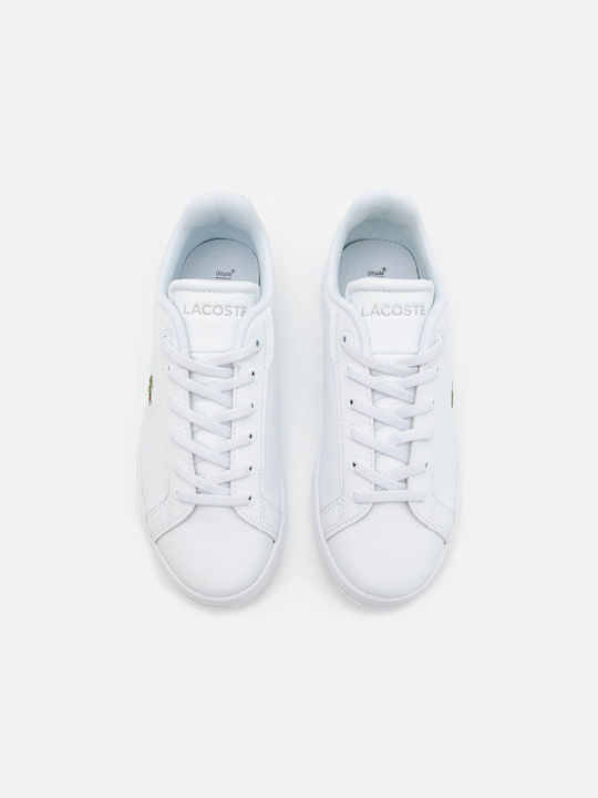 Lacoste Παιδικά Sneakers Λευκά