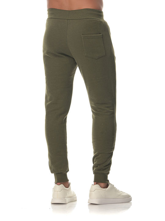 G Secret Men's Sweatpants with Rubber Khaki