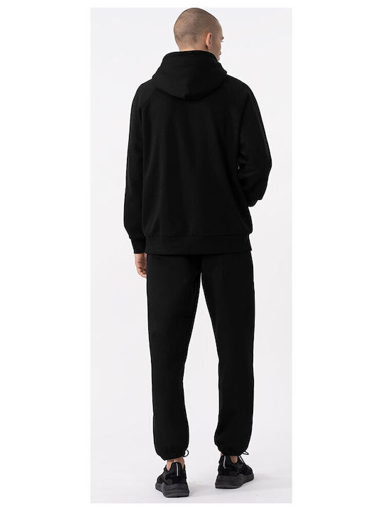 4F Men's Sweatpants with Rubber Black