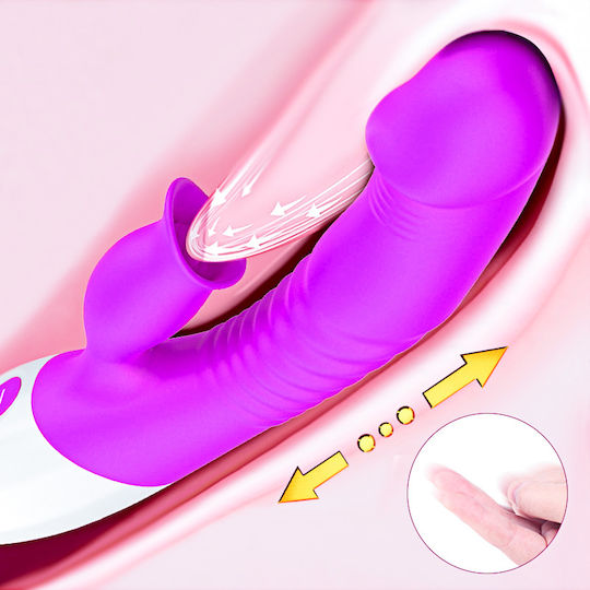 Kinksters Κλειτοριδικός Δονητής 23cm Μωβ