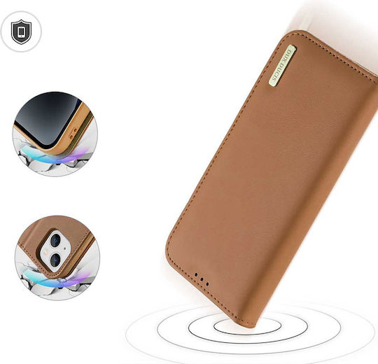 Dux Ducis Hivo Wallet Piele Maro (iPhone 15 Plus / 16 Plus)