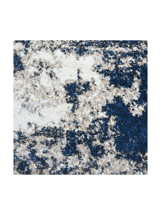 Saray Home Moroccan Thom Abstract Covor Rectangular Shaggy Albastru