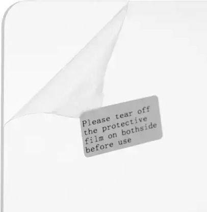 Plastic Bookend in Transparent Color 6pcs 12x12x18.5cm