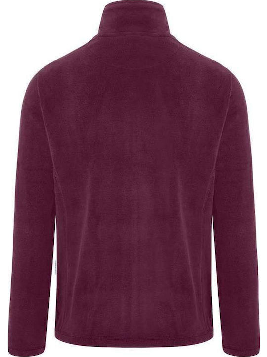 Cardigan Fleece pentru Bărbați Violet
