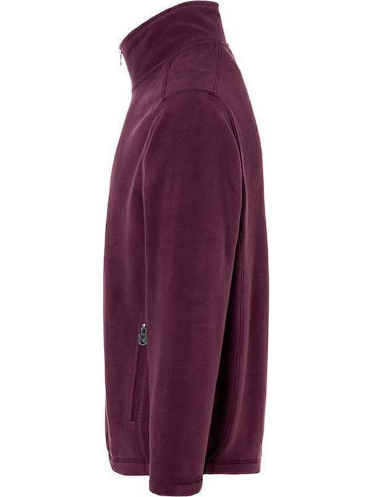Cardigan Fleece pentru Bărbați Violet