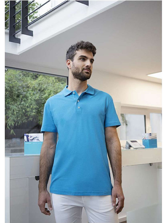 Karlowsky Ανδρικό Διαφημιστικό T-shirt Κοντομάνικο σε Γαλάζιο Χρώμα
