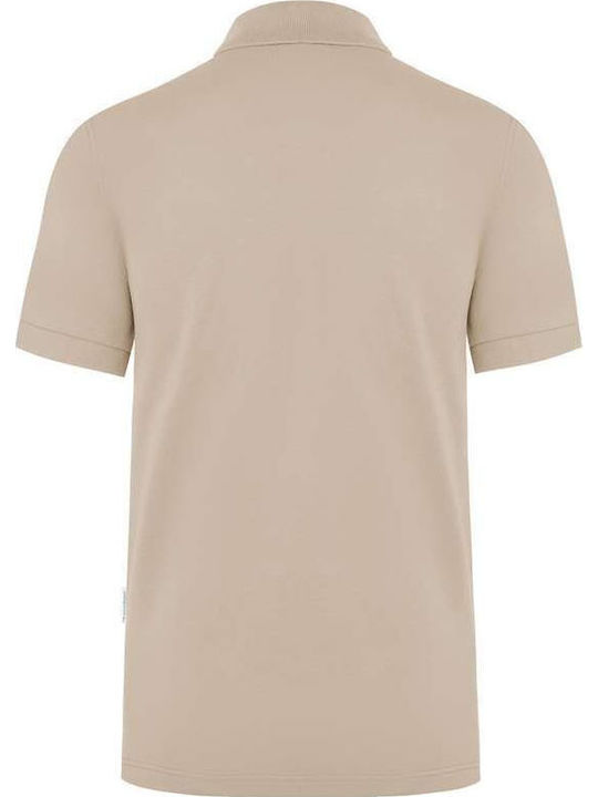 Karlowsky Ανδρικό Διαφημιστικό T-shirt Κοντομάνικο σε Μπεζ Χρώμα