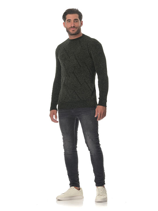 G Secret Men's Long Sleeve Sweater Green