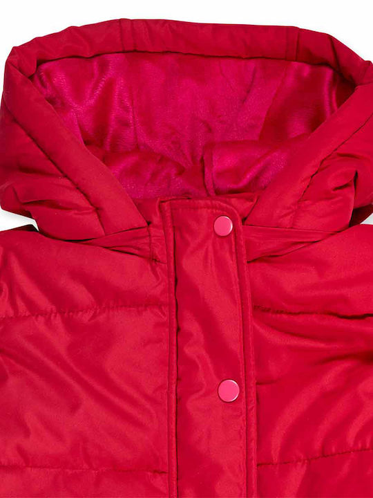 Kinder Freizeitjacke mit Kapuze Rot
