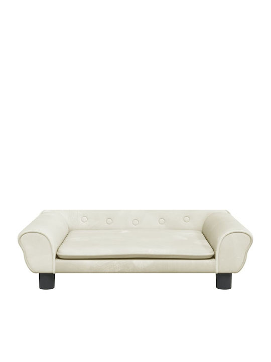 vidaXL Sofa Hundebett Beige 70x48cm.